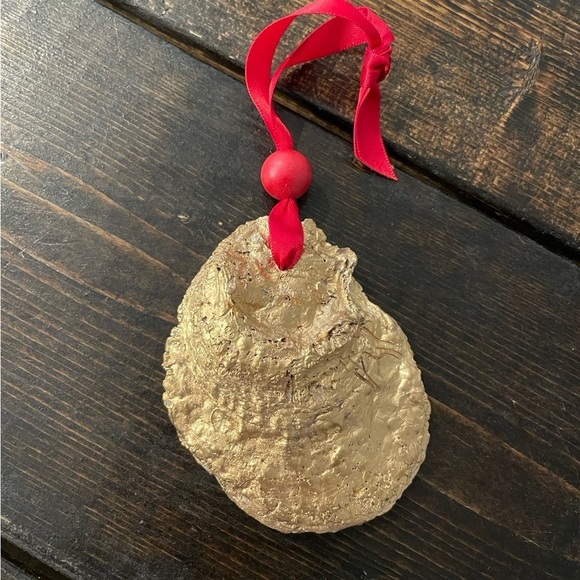 Oyster shell palm tree Christmas ornament - Picture 2 of 2